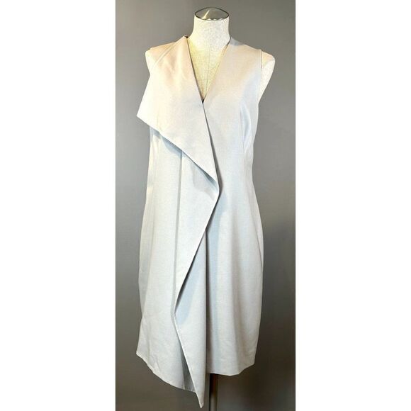 Akris Sleeveless Shift Dress in Gray Size 10 - Picture 1 of 6